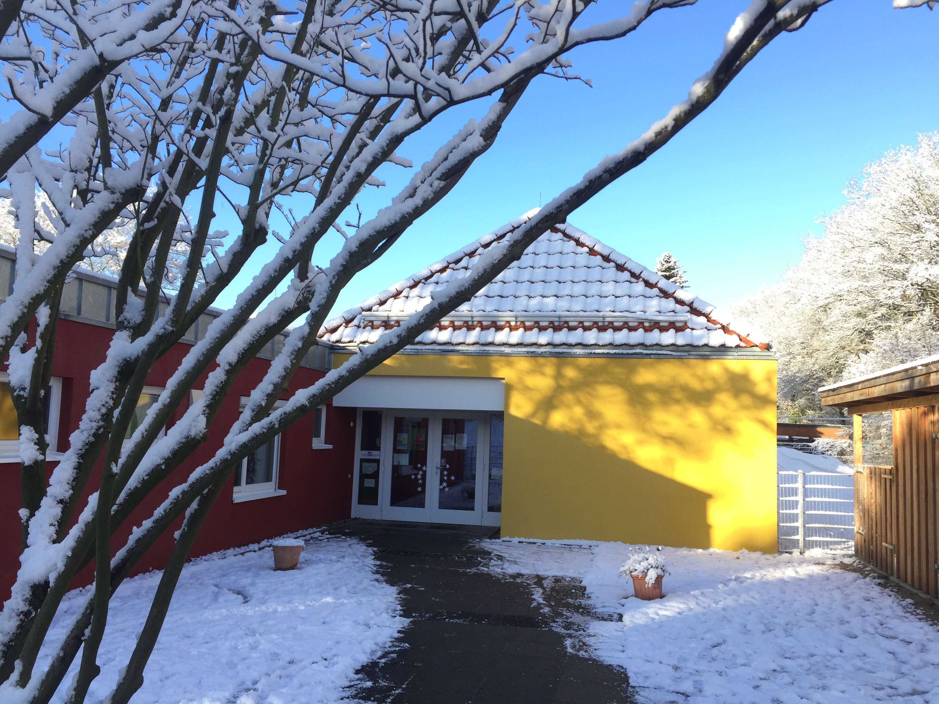 Eingangsbereich im Winter